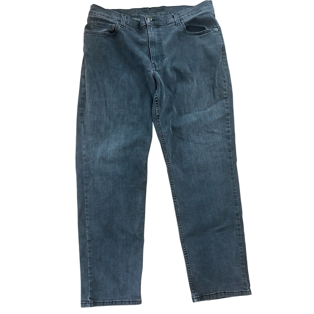 L.L. Bean 1912 Jeans Mens 38x30 Black Slim Straight BeanFlex Denim Pants